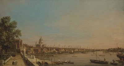 The Thames from the Terrace of Somerset House, Looking toward St. Paul